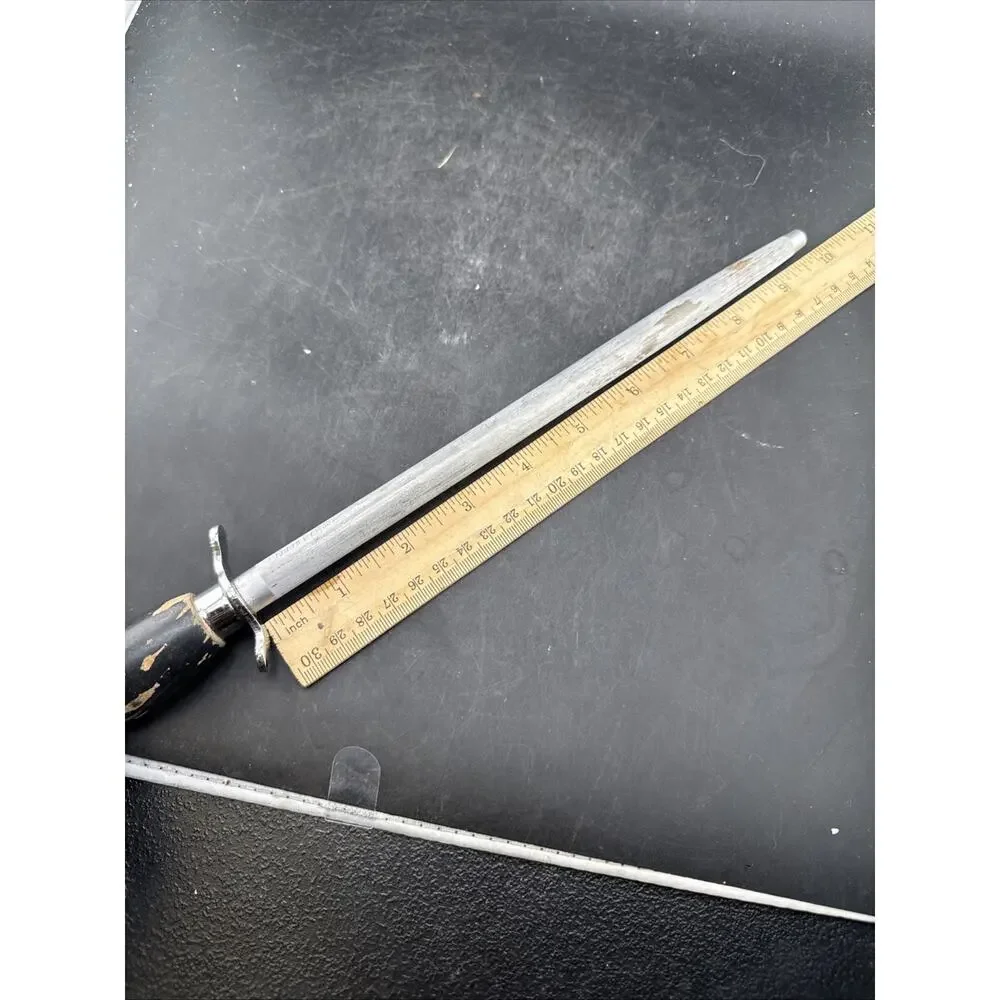 Vintage Sabatier France Sharpening Steel Honing Rod Butcher Knife Sharpener